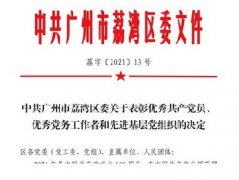 集团党支部荣获荔湾区先进基